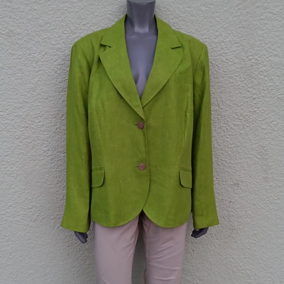 HARVE' BENARD LADIES PURE LINEN LUXURY BLAZER